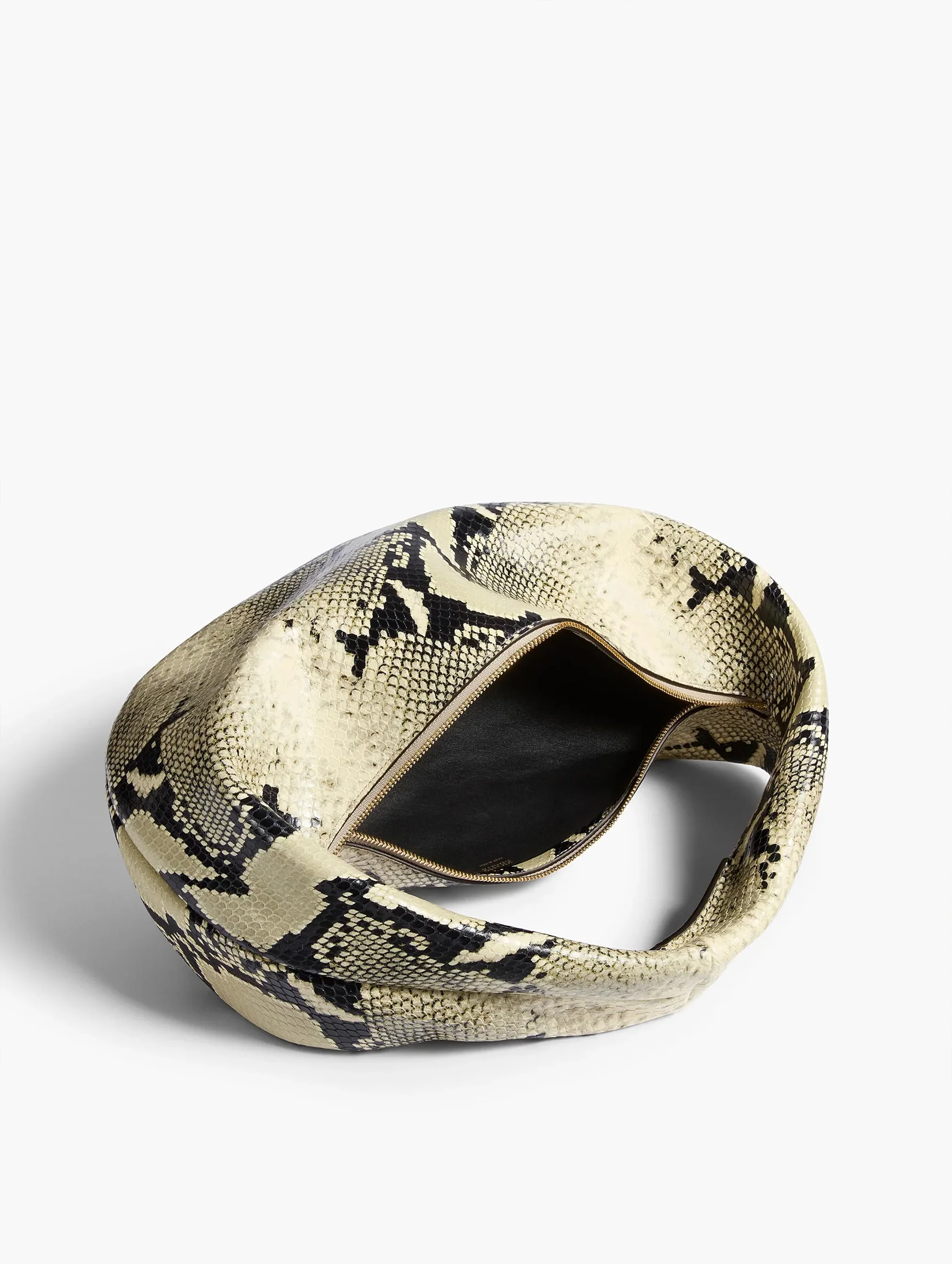 Olivia Hobo Medium in Natural Python - Image 4