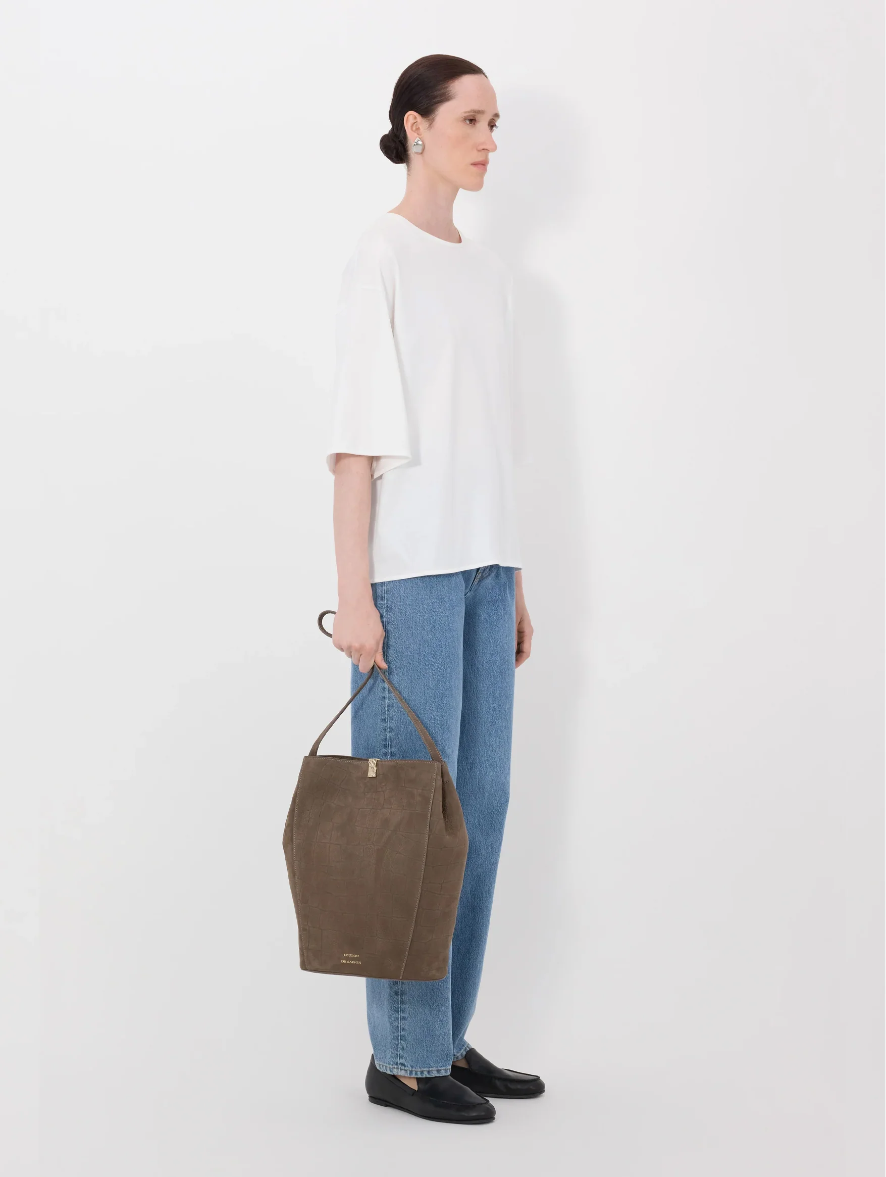 Osis Oversized T-shirt in White - Image 3