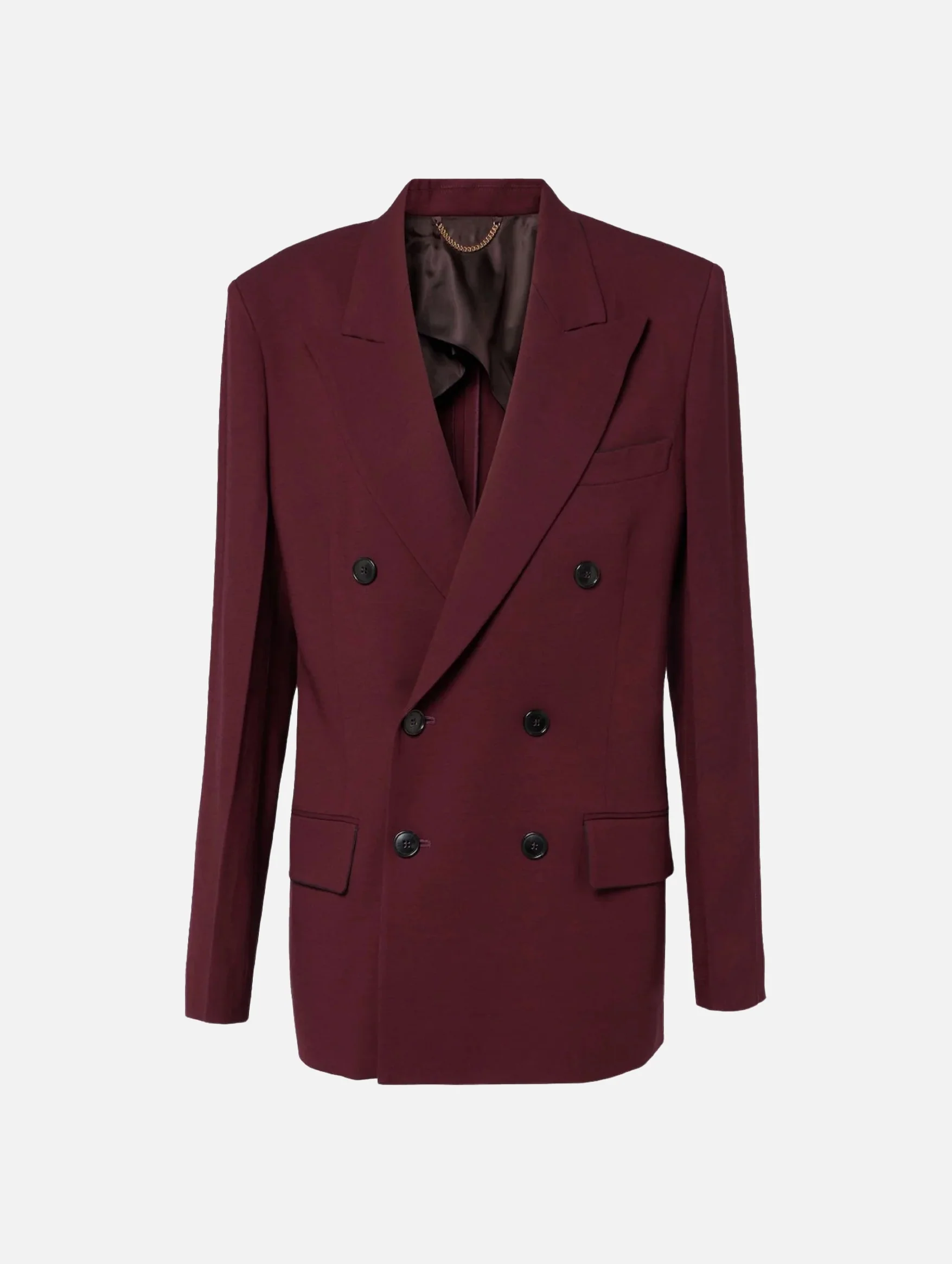 Oversized Mens Jacket in Port