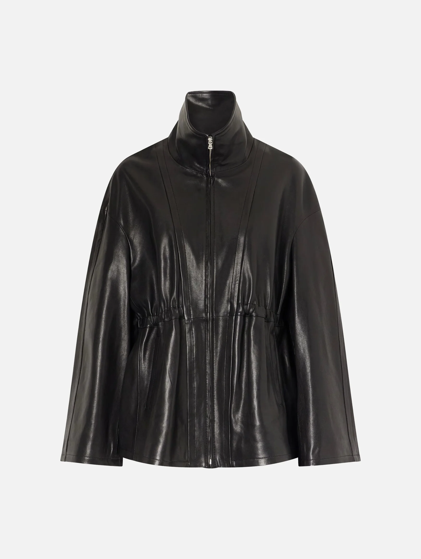 Passage Leather Jacket in Black