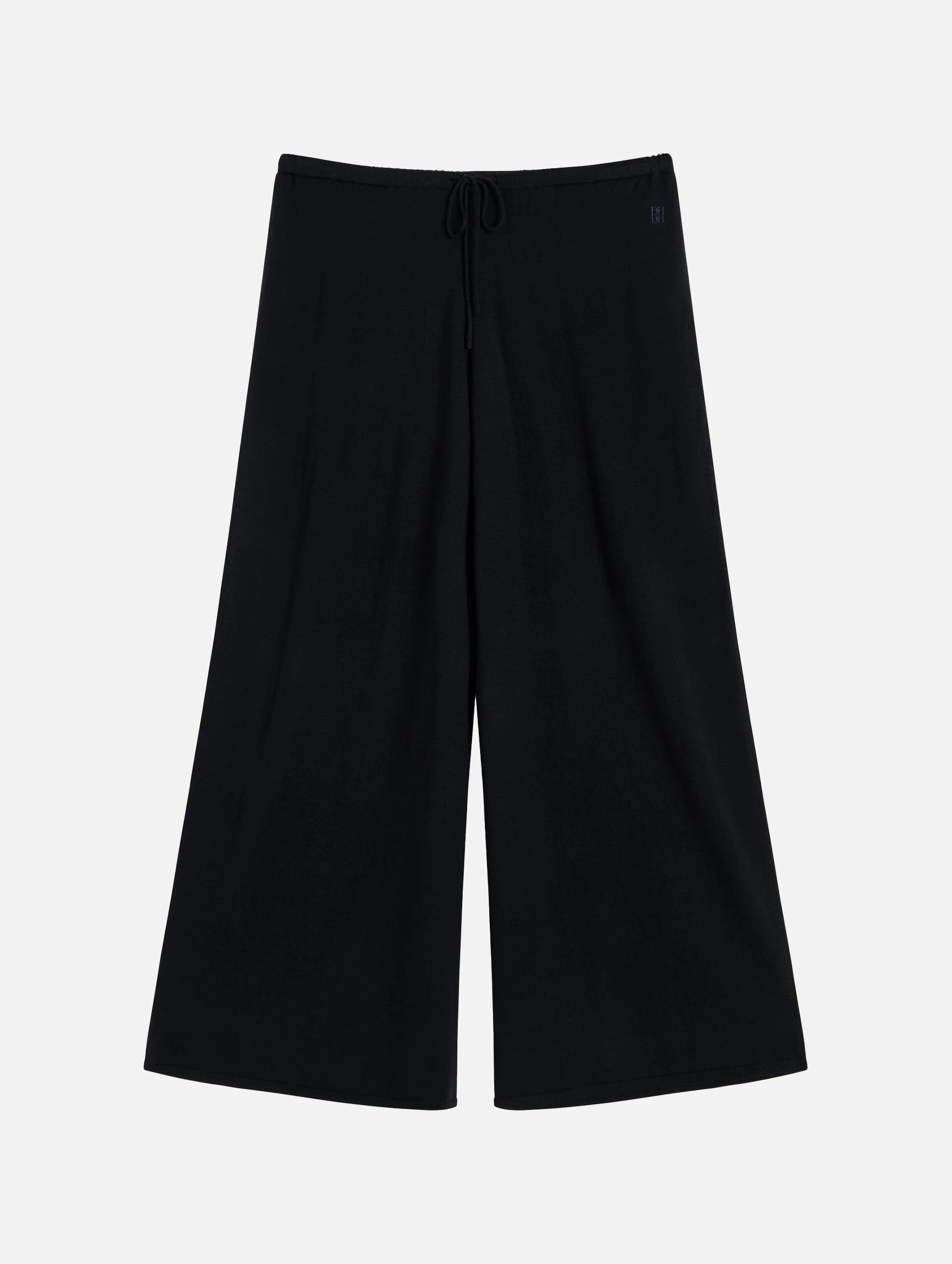 Piscata Wide-leg Trousers in Black
