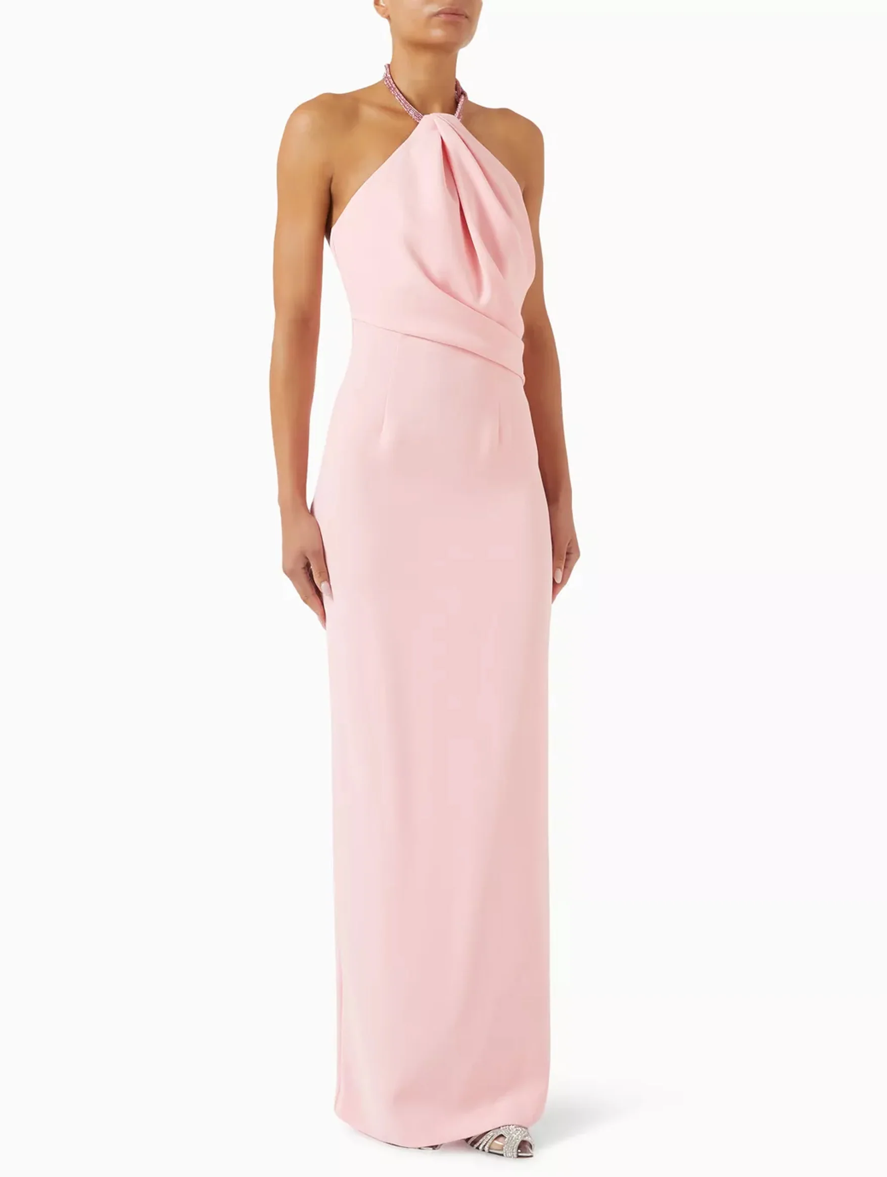 Riva Maxi Dress in Powder Pink - Image 2