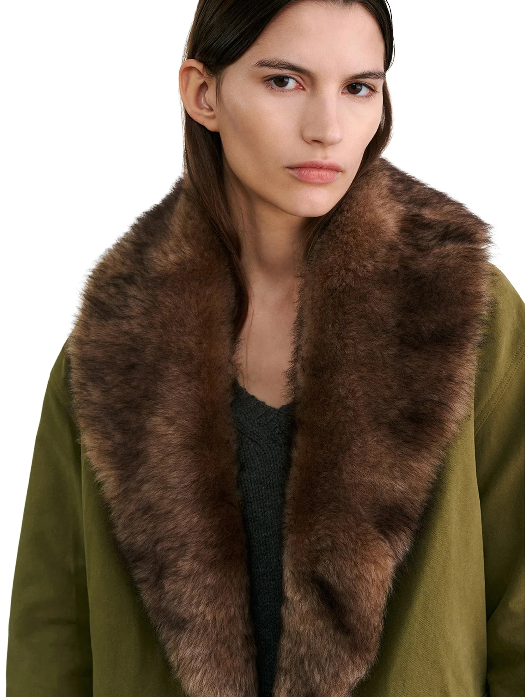 Ronay Parka in Olive Green - Image 2