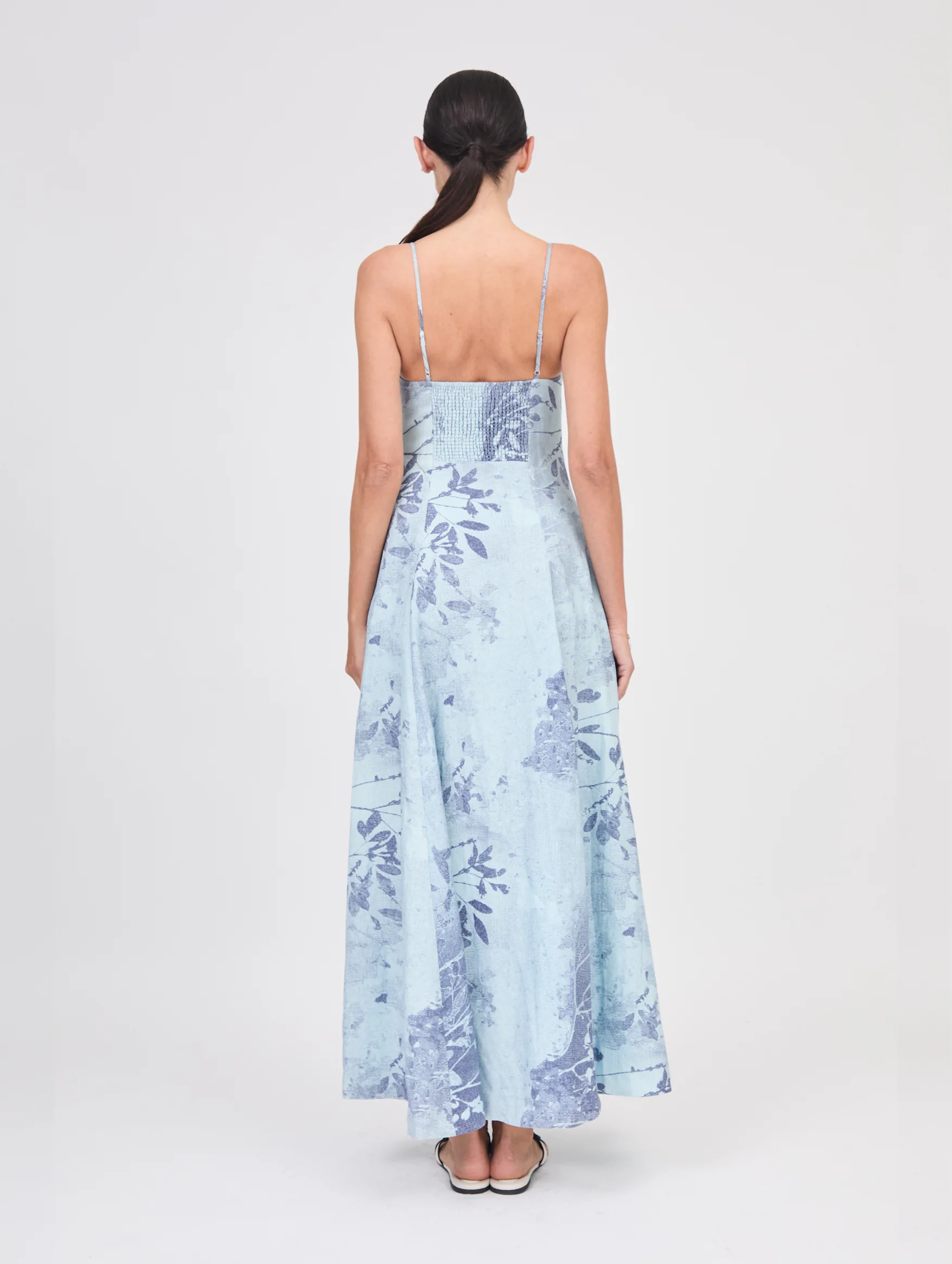 Rudie Bustier Maxi Dress in Sky Floral - Image 4