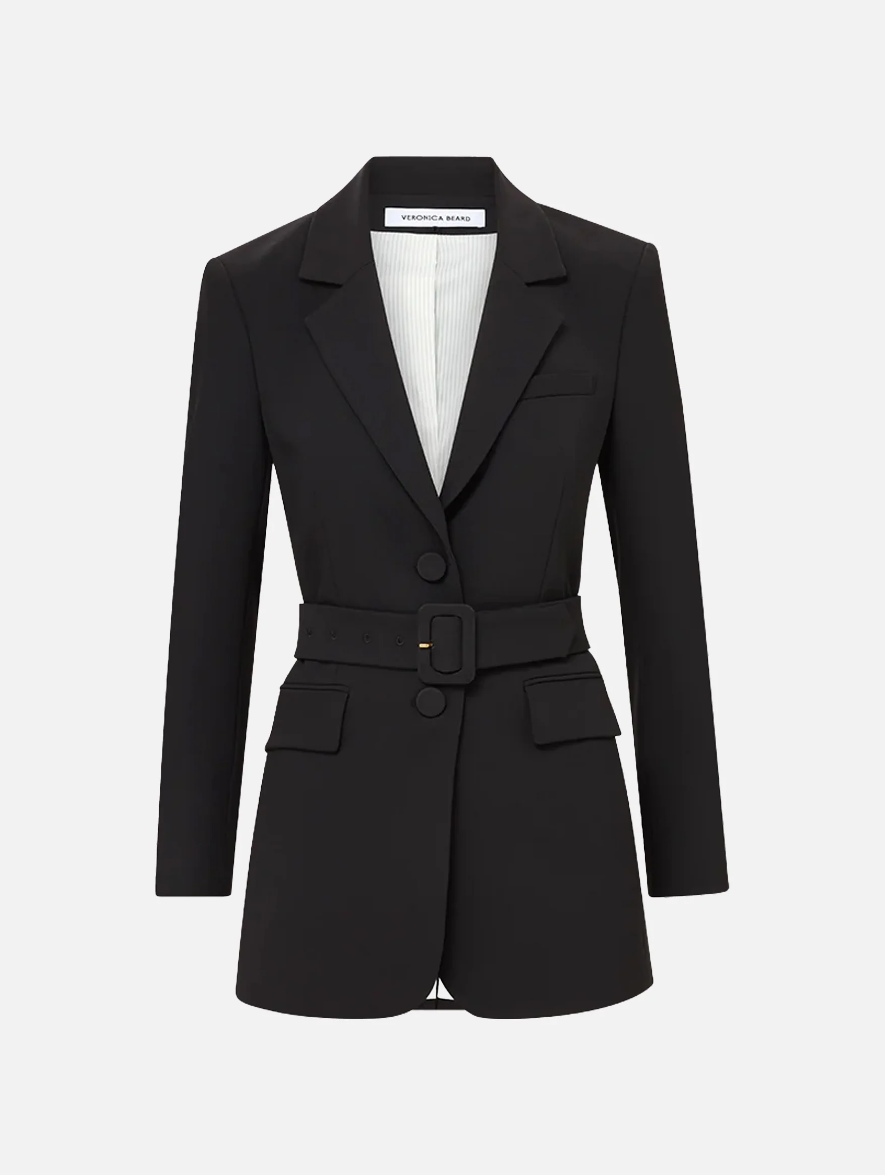 Ryanne Belted Dickey Jacket in Black