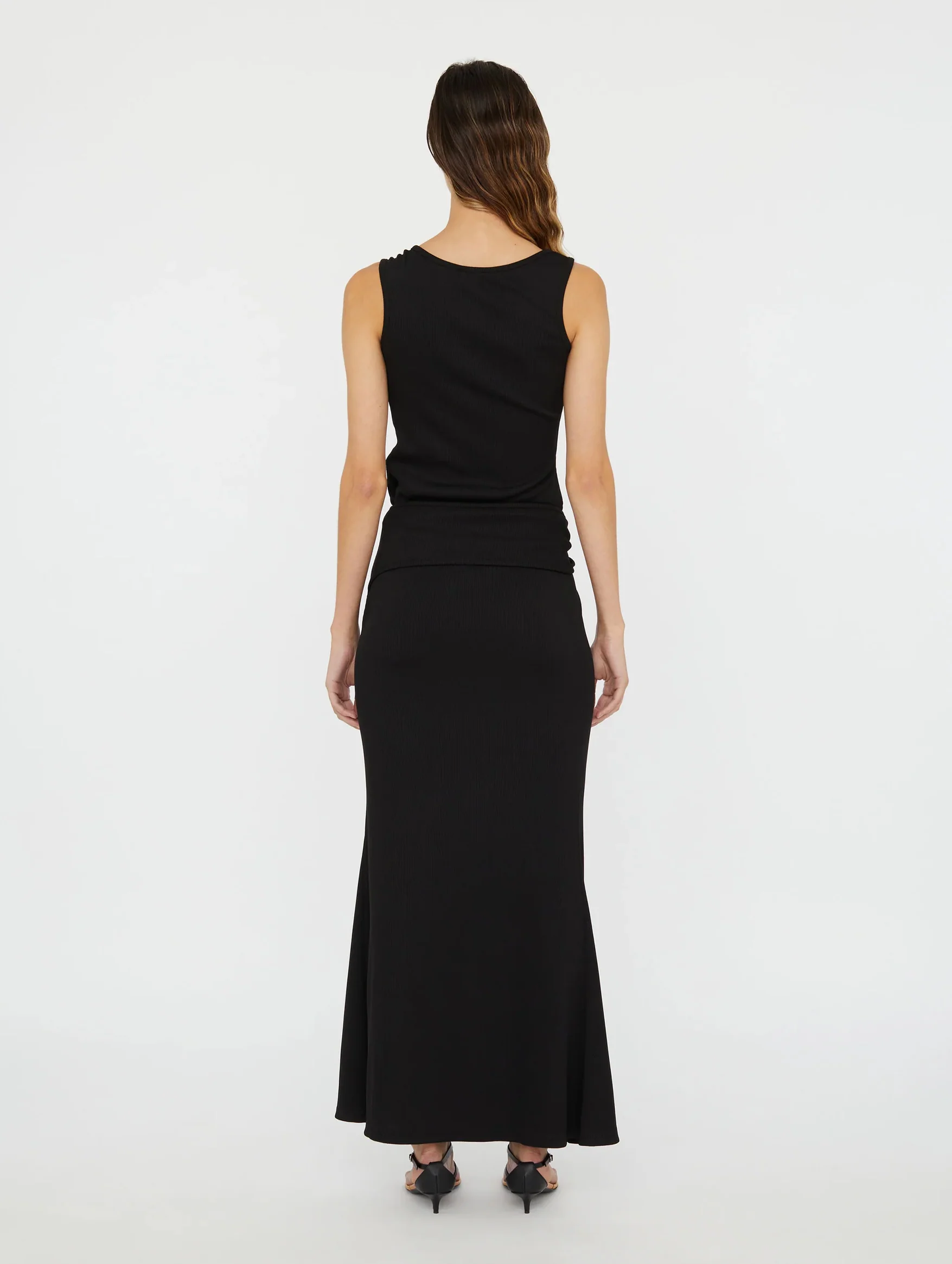S-Buckle Suspension Skirt in Black - Image 6