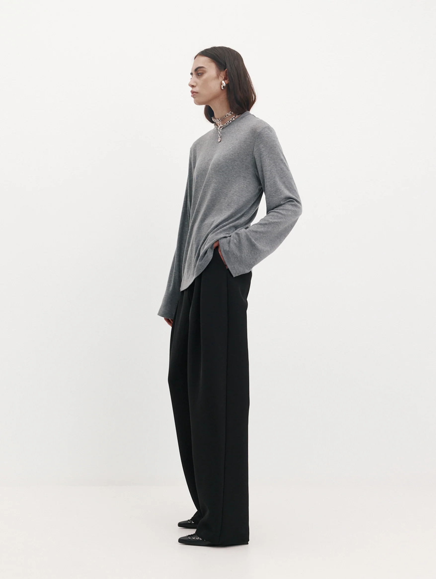 Sacha T-Shirt in Pewter - Image 3