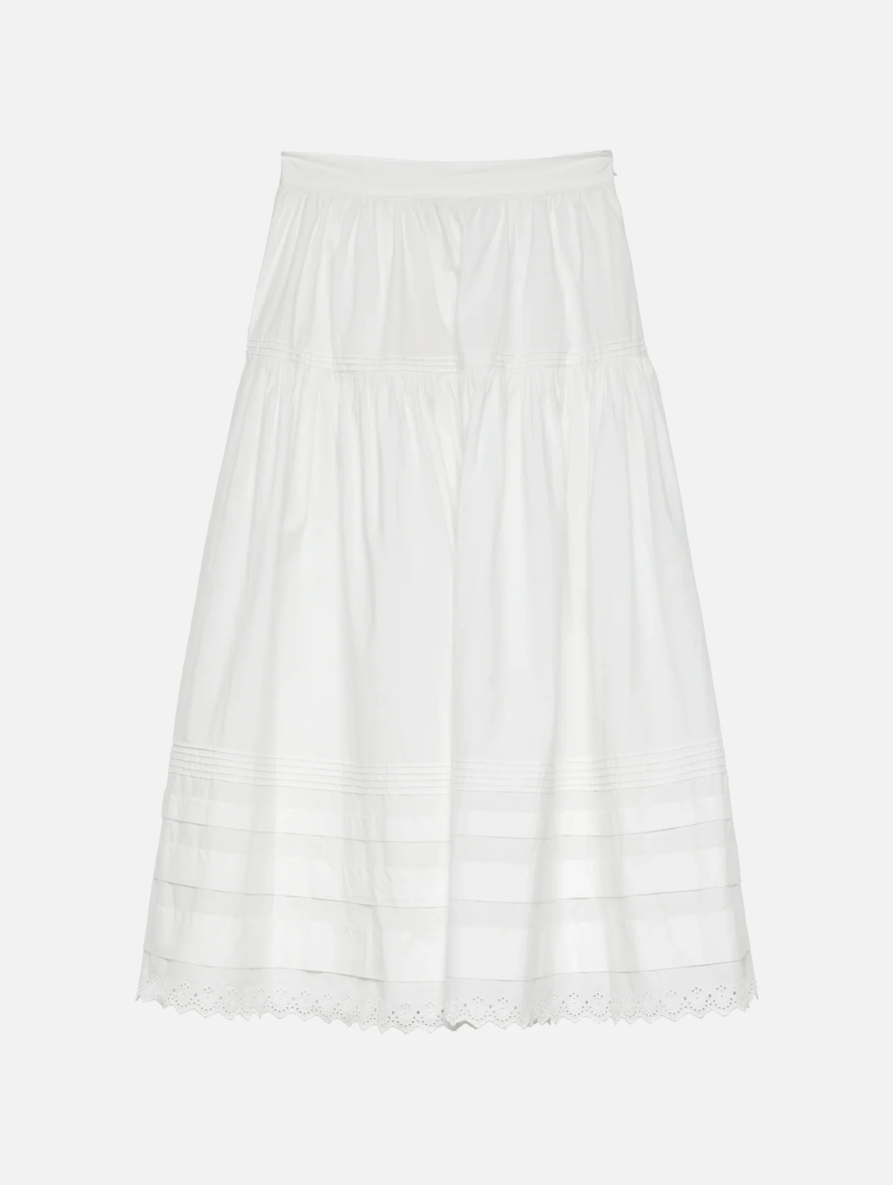 Sebastiane Cotton Skirt in Salt