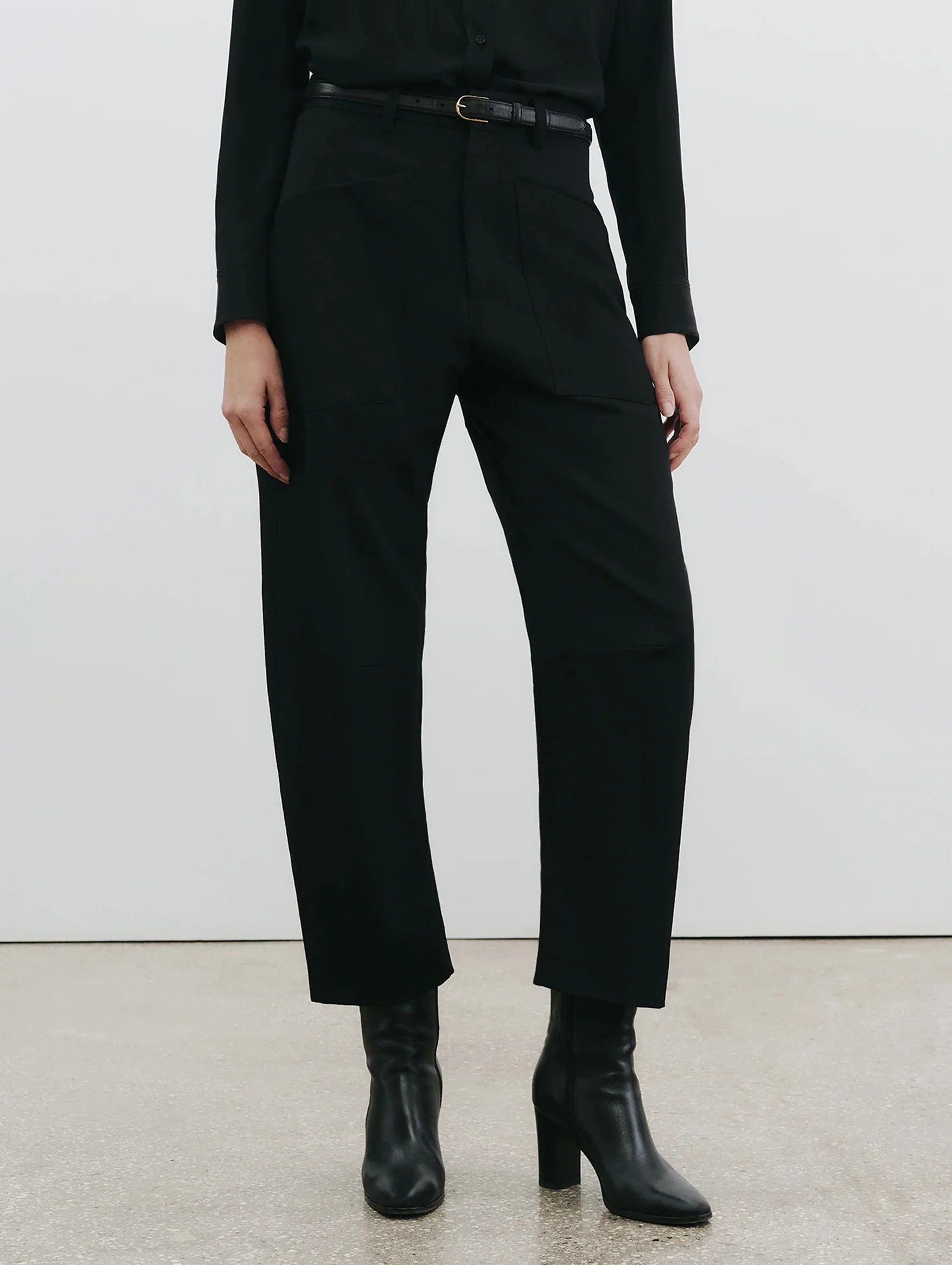 Shon Wool Pant in Black - Image 3