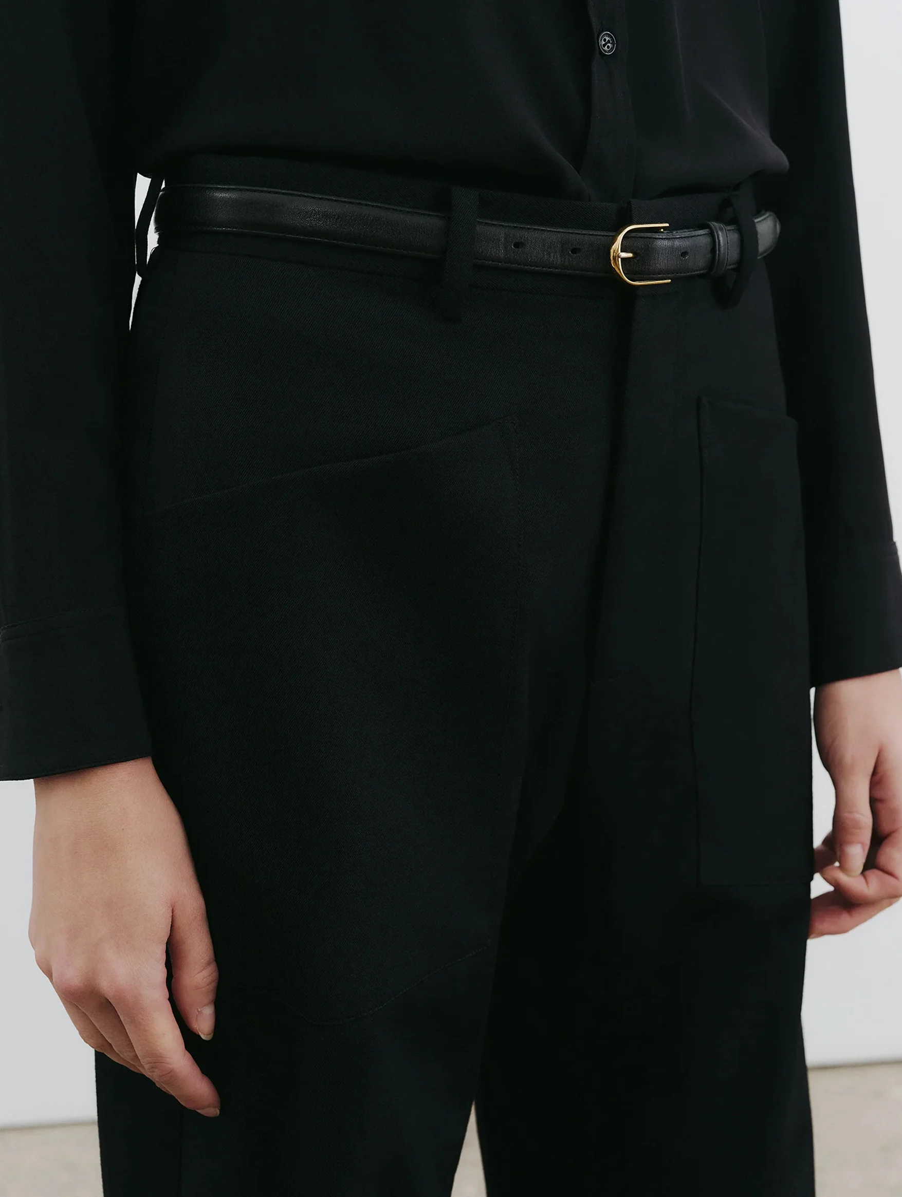 Shon Wool Pant in Black - Image 4