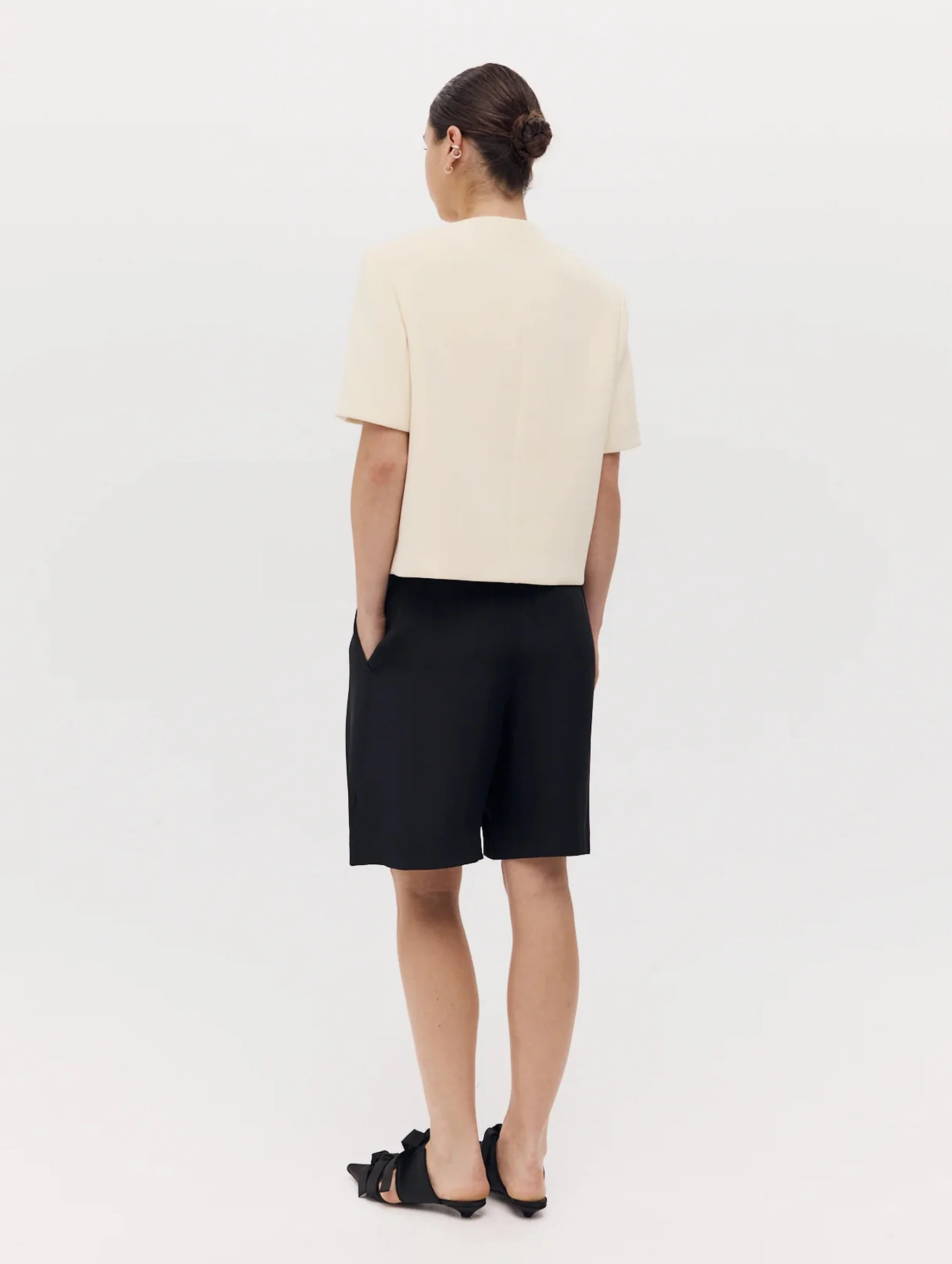 Short Sleeve Tilmens Jacket in Bone - Image 4