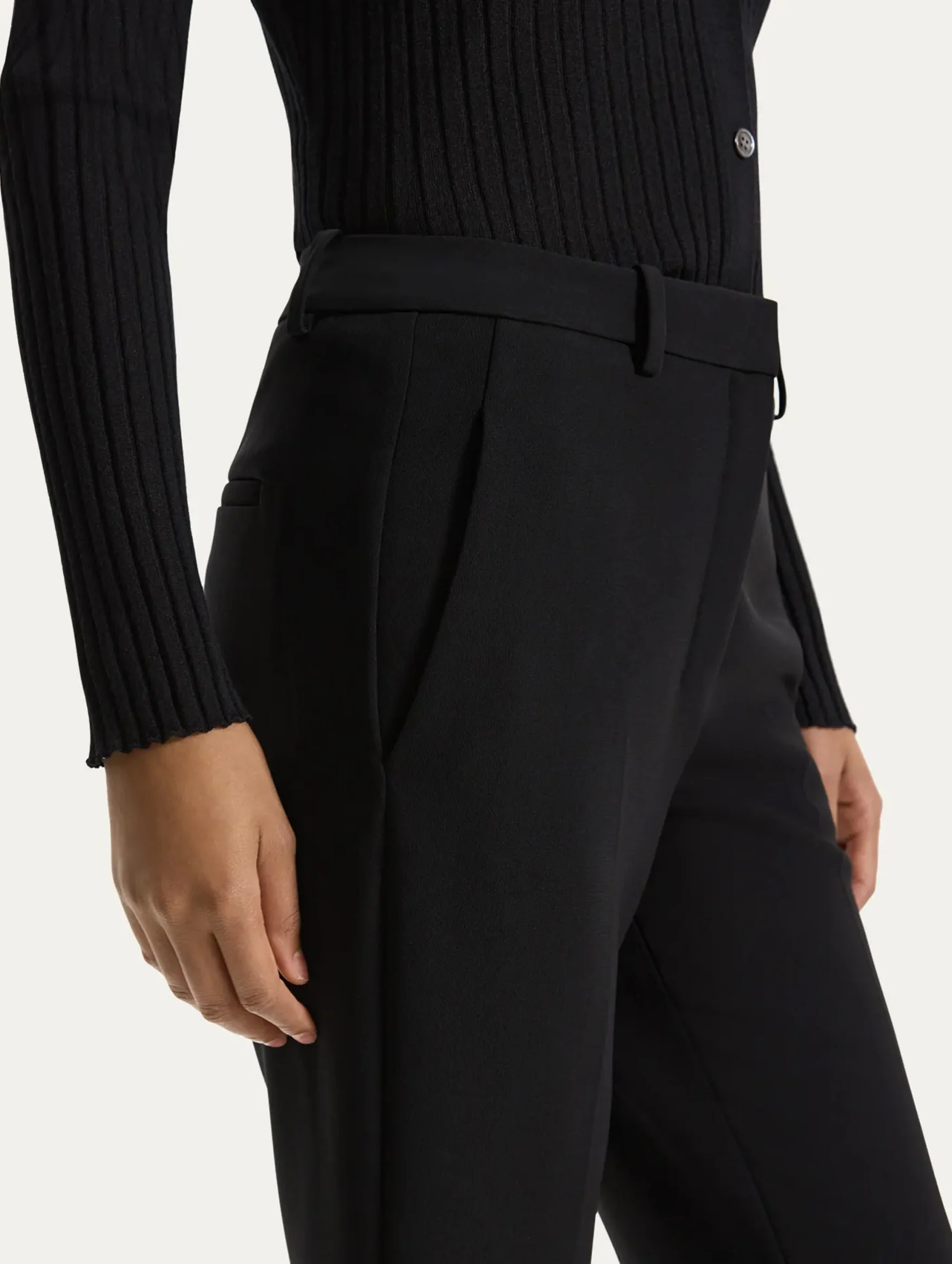 Slim Admiral Crepe Trouser in Black - Image 4
