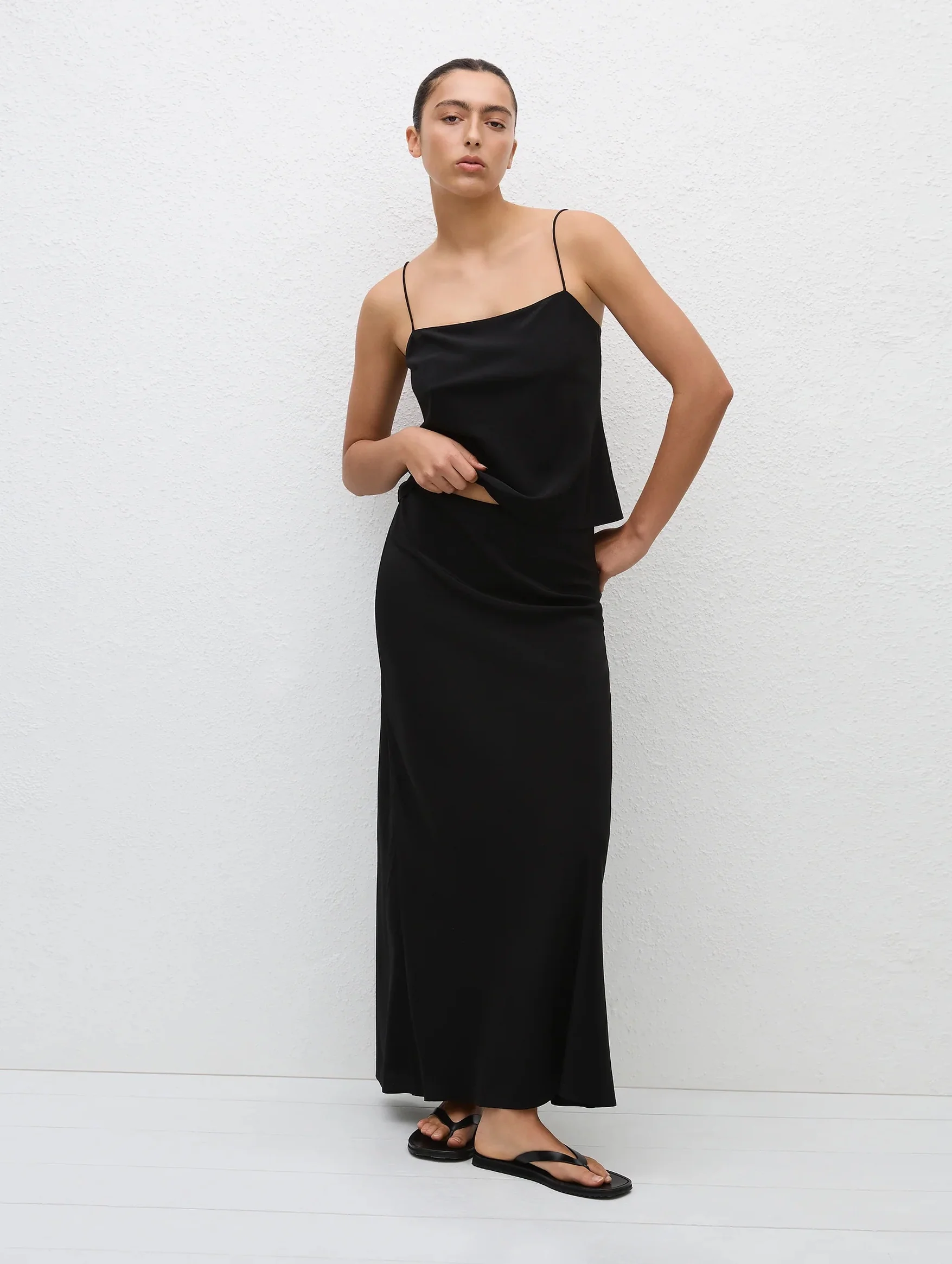 Square Camisole in Black