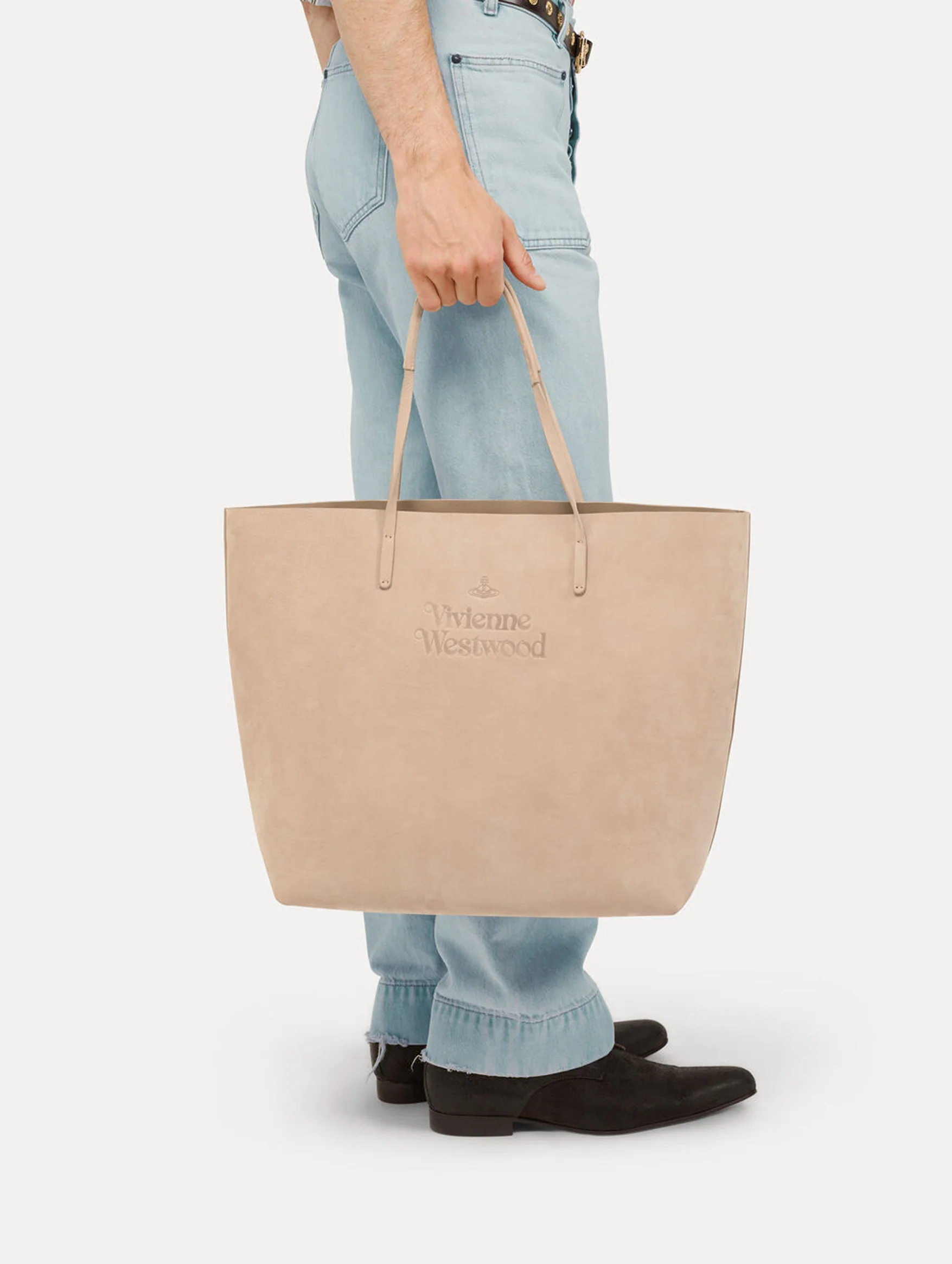 Studio Shopper Leather in Beige - Image 3