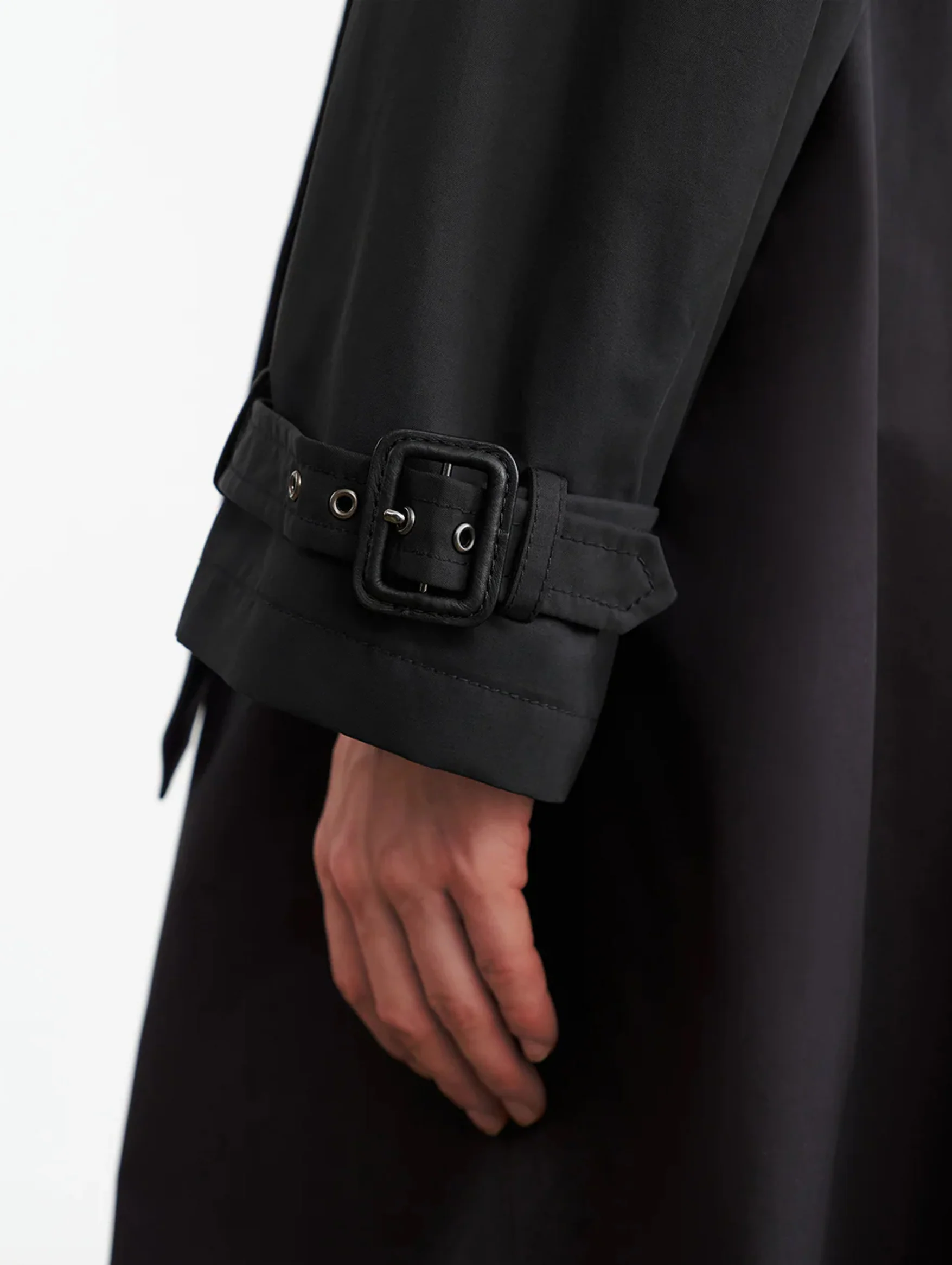 Tanner Trench Coat in Black - Image 5