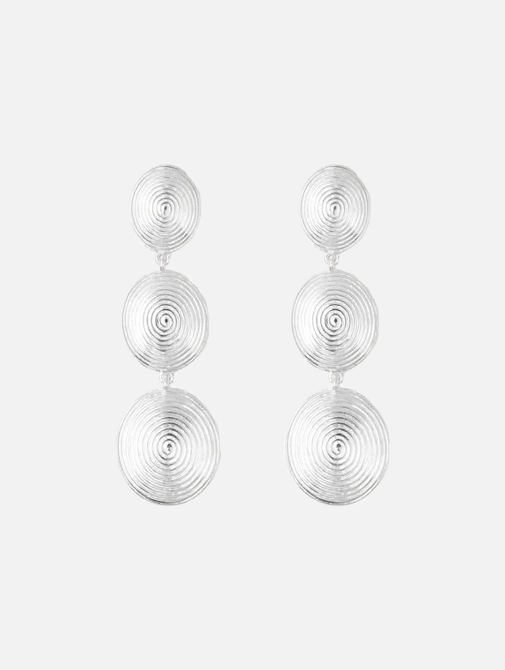 The Ruby Earrings in Silver