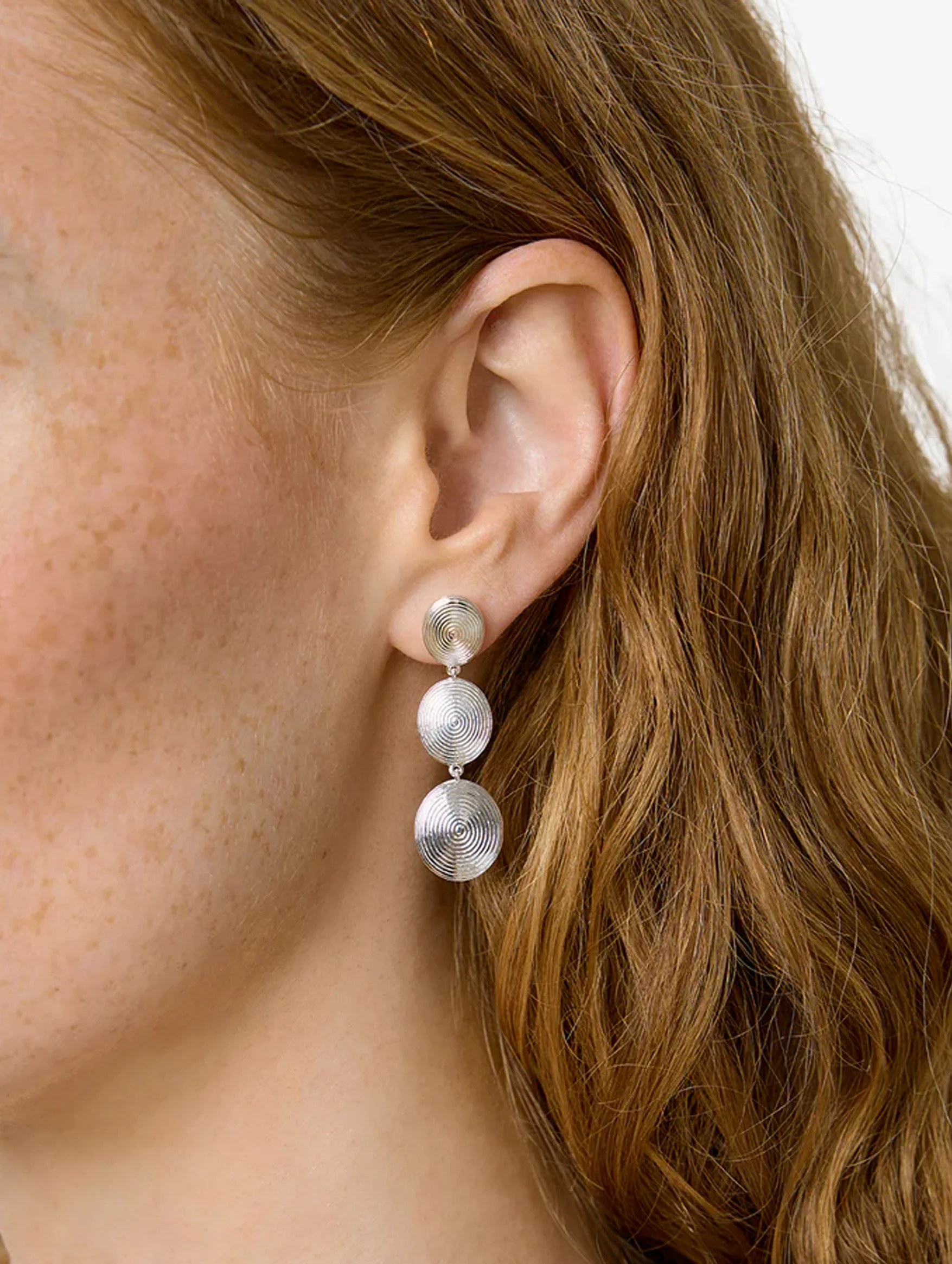 The Ruby Earrings in Silver - Image 2