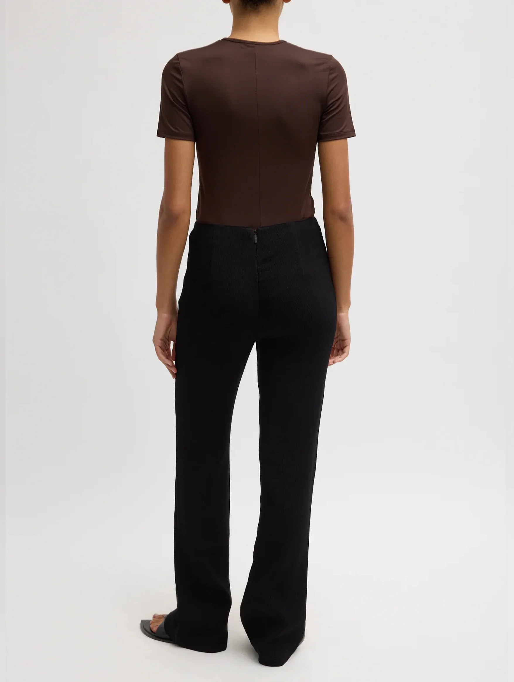 Viscose Plisse Corbit Pant in Black - Image 4