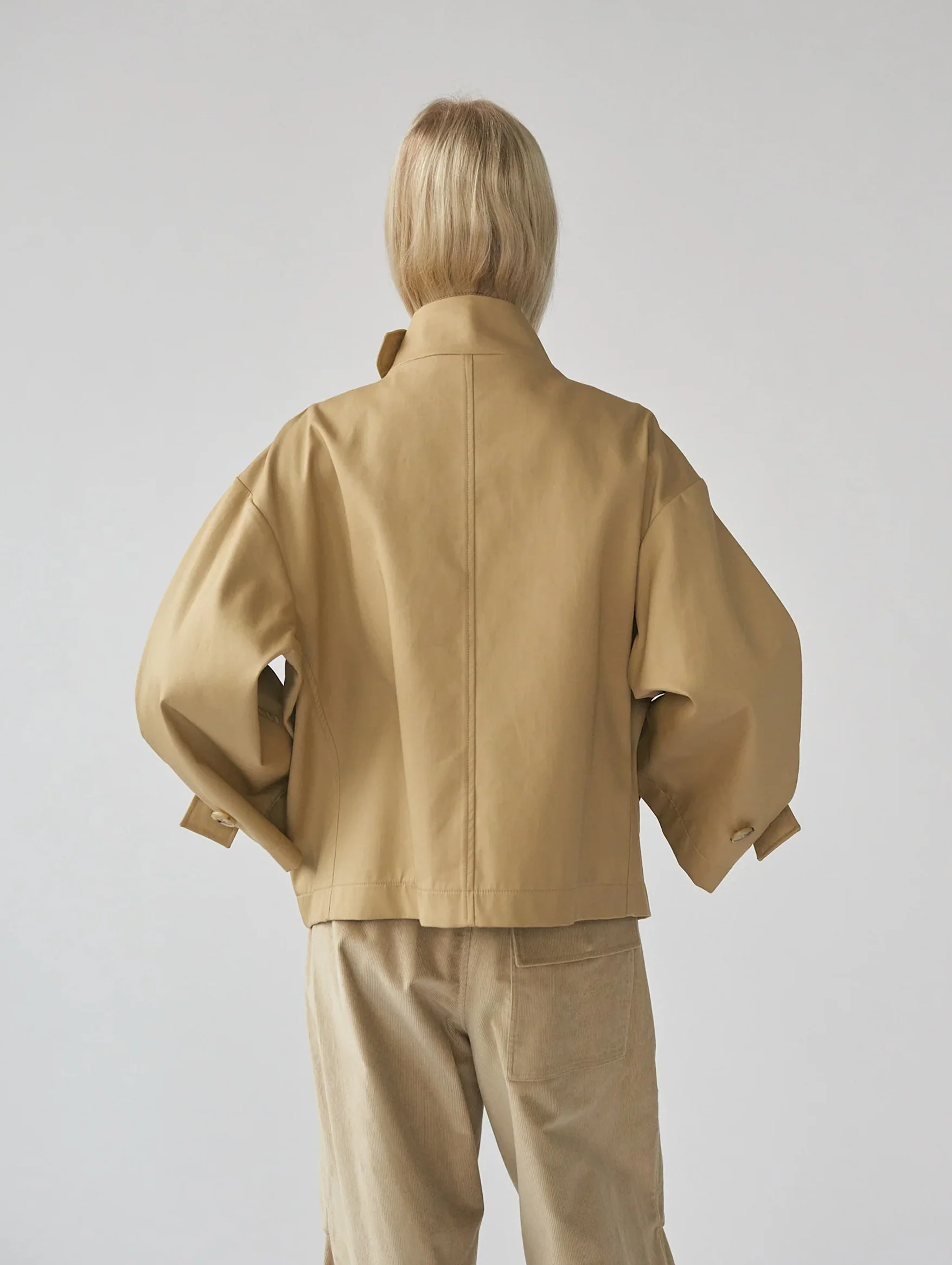 Water Resistant Trench Jacket in Beige - Image 5